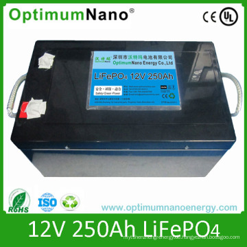 Lithium-Batterie der hohen Qualität 12V 250ah für Sonnensystem